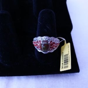 Opal & Fire Opal Ring
